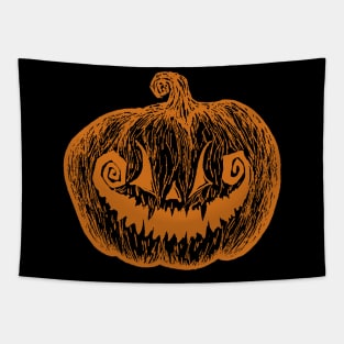 Gothic Jack-o-Lantern (Orange) Tapestry