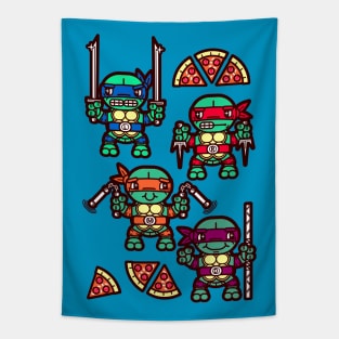 Ninja Turtles Pizza Party Tapestry