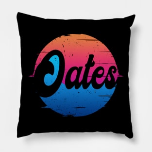 Great Gift Oates Flowers Proud Name Christmas 70s 80s 90s Pillow