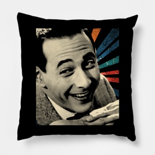 sketc vintage herman - pee wee Pillow