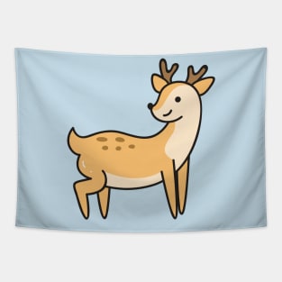 Cute Baby Deer Doodle Drawing Tapestry