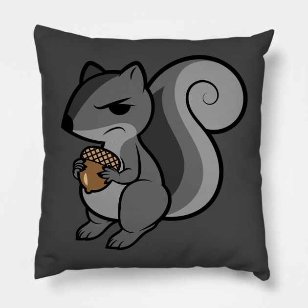 Disgruntled Nut Pillow by JenniferSmith