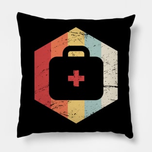 Retro Medical Student School Icon Pillow