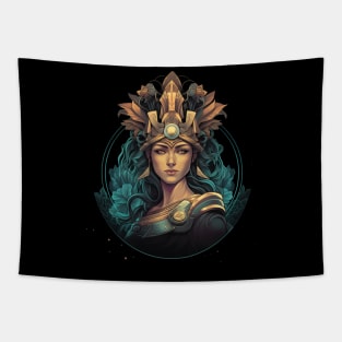 Athena, Greek Goddess of Wisdom and War Tapestry