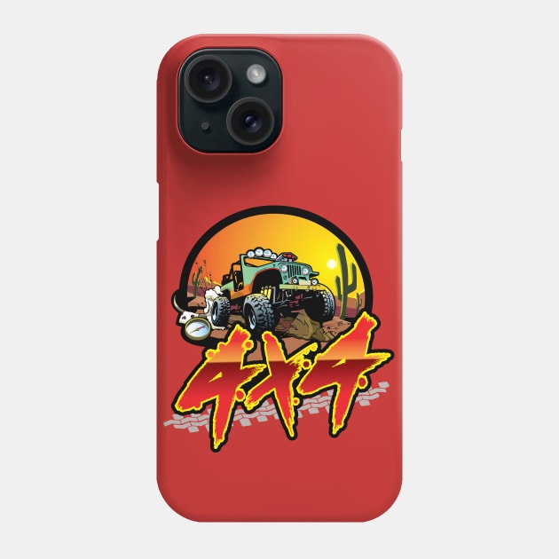 jeep 4x4 Phone Case by Sauher