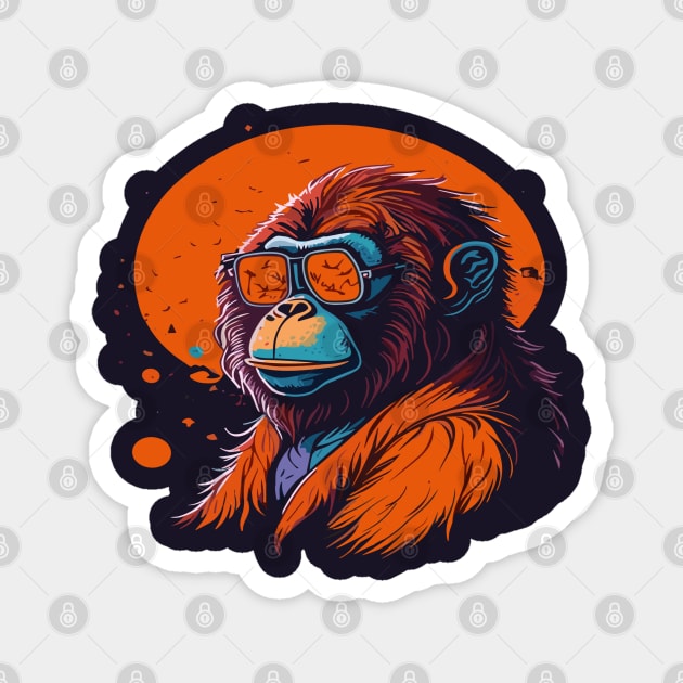 Orangutan Magnet by DesignVerseAlchemy