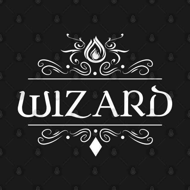 Wizard Character Class TRPG Tabletop RPG Gaming Addict by dungeonarmory