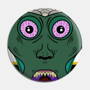 Monster Face Pin