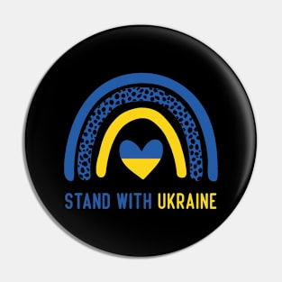 stand with ukraine leopard ukraine heart Pin