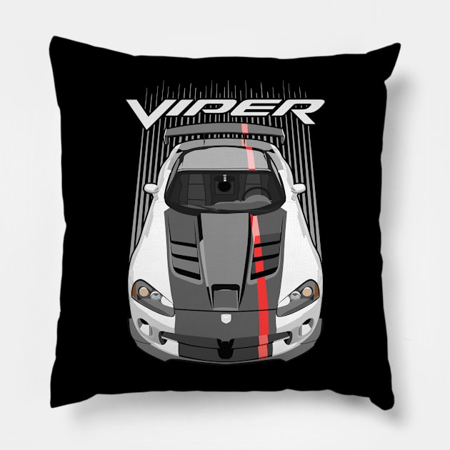 Viper ACR-white Pillow by V8social