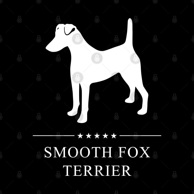 Smooth Fox Terrier Dog White Silhouette by millersye