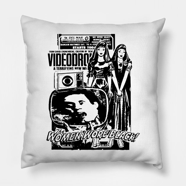 The Women Wore Black Pillow by PixelGum