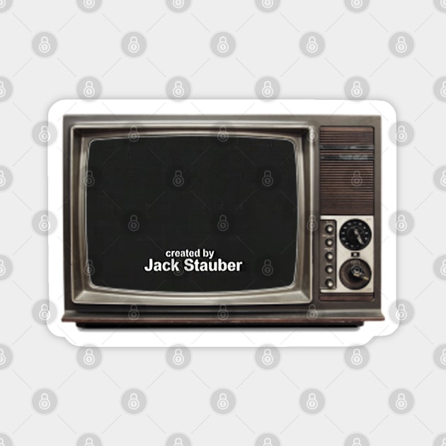 created by jack stauber retro tv Magnet by rokikun