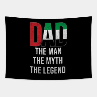 UAE Emirati Dad The Man The Myth The Legend - Gift for UAE Emirati Dad With Roots From UAE Emirati Tapestry