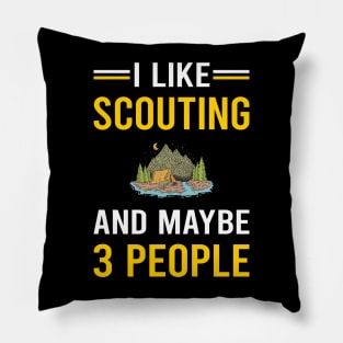 3 People Scouting Scout Scouts Pillow