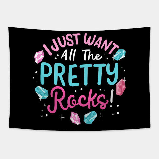 Rocks Geology Geologist Rock Collector Tapestry by KAWAIITEE