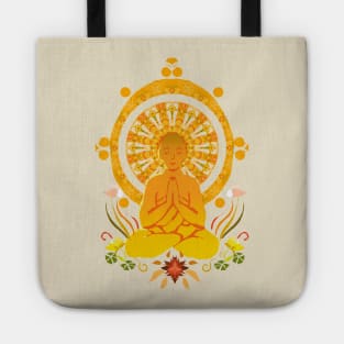 Buddhist Flowers Tote