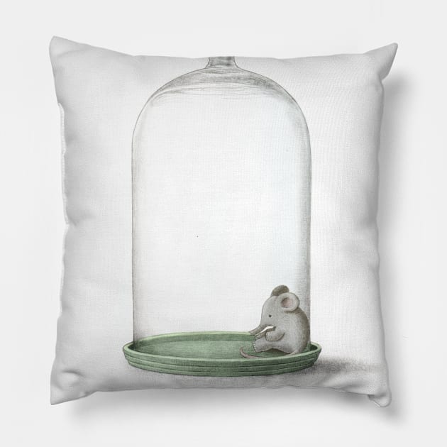 Life In A Bell Jar Pillow by Terry Fan