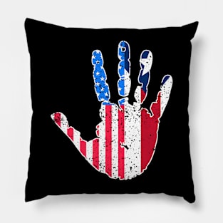 Puerto Rican American Design for Boricua USA Fans Pillow