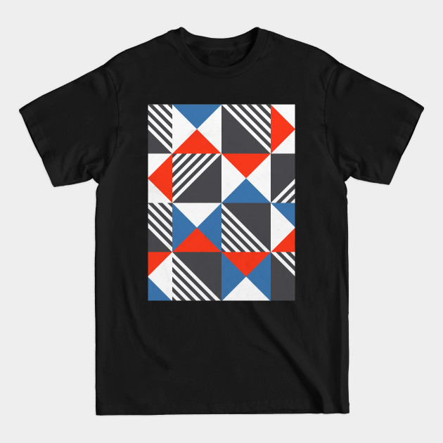 Disover Geometric Triangle Lines Pattern - Geometric Patterns - T-Shirt