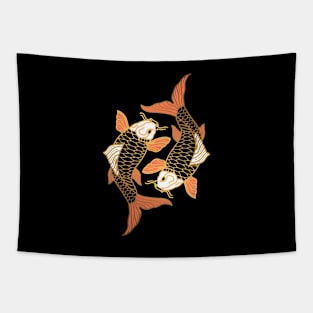 Yin Yang Koi Fish Tapestry