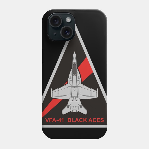 VFA-41 Black Aces - F/A-18 Phone Case by MBK