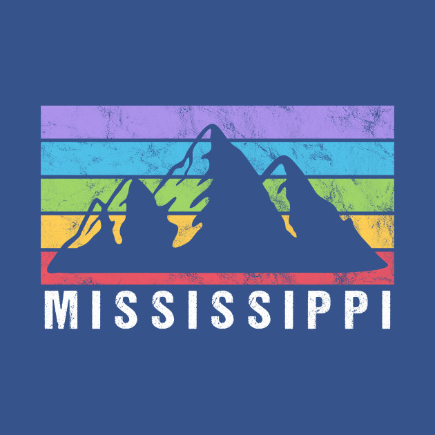 Discover Retro Vintage Mississippi USA Mountain Gift - Mississippi - T-Shirt