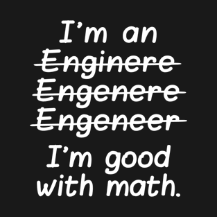 Engineer Math BLK Print T-Shirt