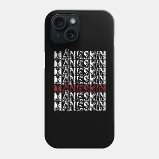 Måneskin x 7 White and Red Phone Case