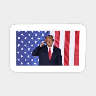 Trump - American Flag Magnet