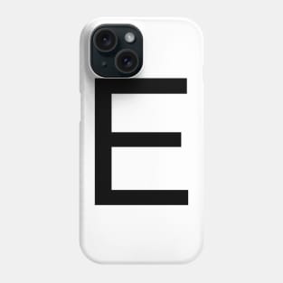 Helvetica E Phone Case