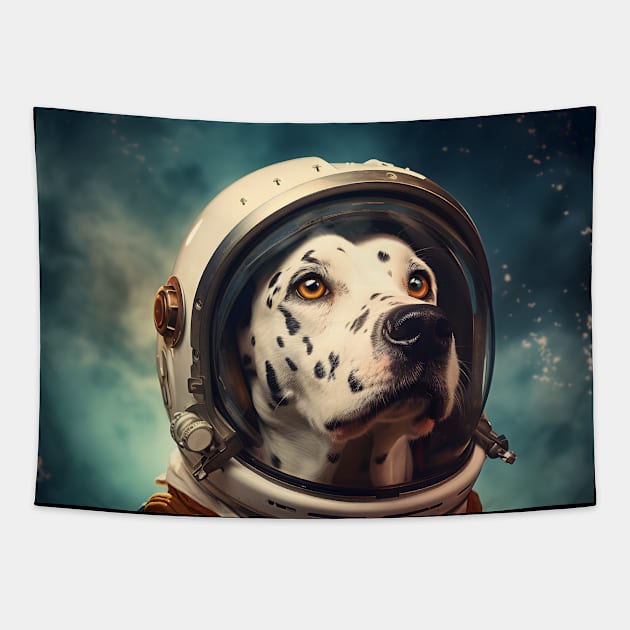 Astro Dog - Dalmatian Tapestry by Merchgard