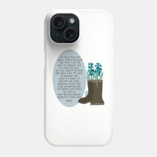 John Keats Bower of Hyacinth and Musk Phone Case