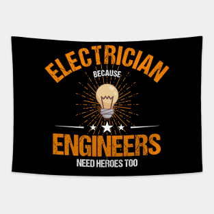 Electrician Journeyman Electrical Engineer Gifts Tapestry