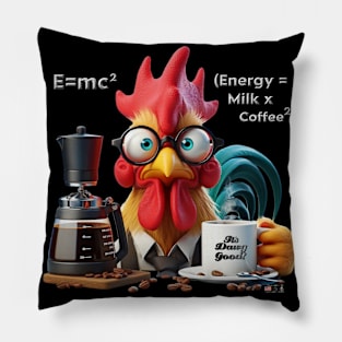 Coffee Rooster by focusln Pillow