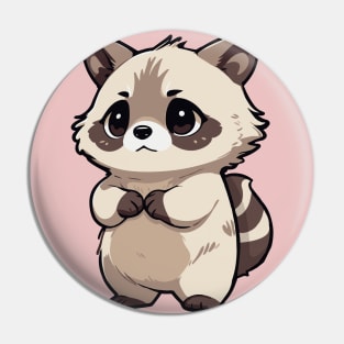 kawaii raccoon Pin