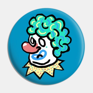 Green Clown Pin