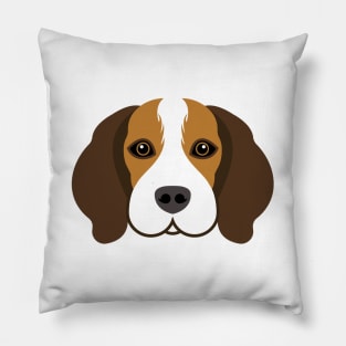 Beagle Dog Face Pillow