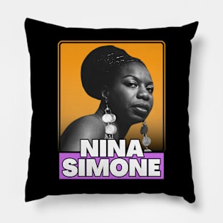 Nina simone (retro) Pillow