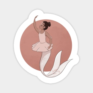 Ballerina Mermaid Magnet