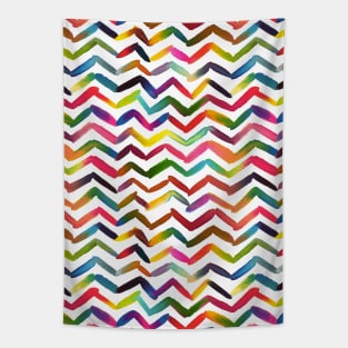 Pocket - Chevron Stripes Multicolored Tapestry