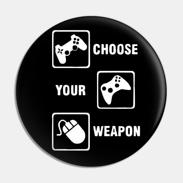 Game Controller Choose your Weapon Pin by OtakuPapercraft