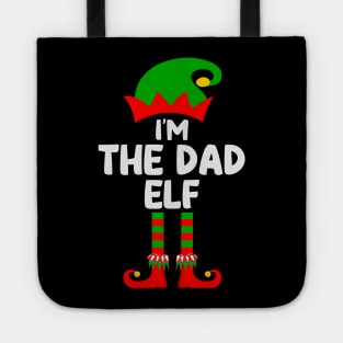 Dad Elf Matching Family Group Christmas Party Pajama Tote