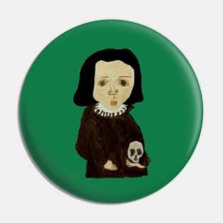 funny cute weird medieval kid painting Pin