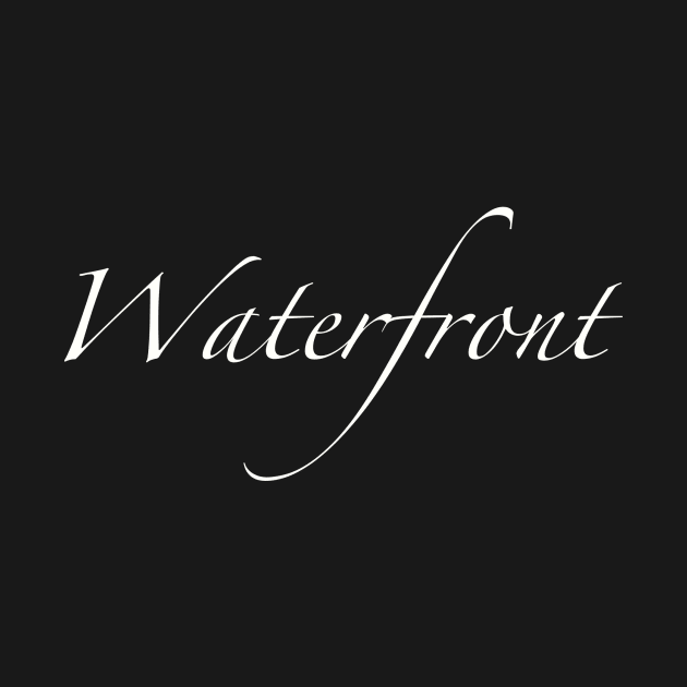 Cursive font by Waterfront