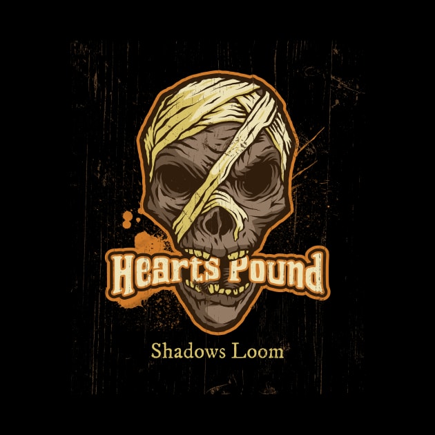 Halloween Hearts Pound Shadows Loom by Print Forge