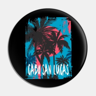 Cabo San Lucas Tropical Mexico Design Pin