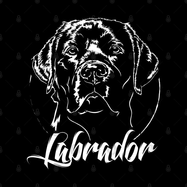 Funny Proud Labrador Retriever dog portrait lab mom by wilsigns