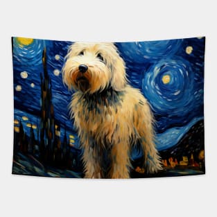 Komondor Starry Night Tapestry