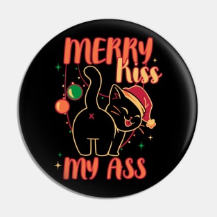 Merry Kiss My Ass Cat by Tobe Fonseca Pin